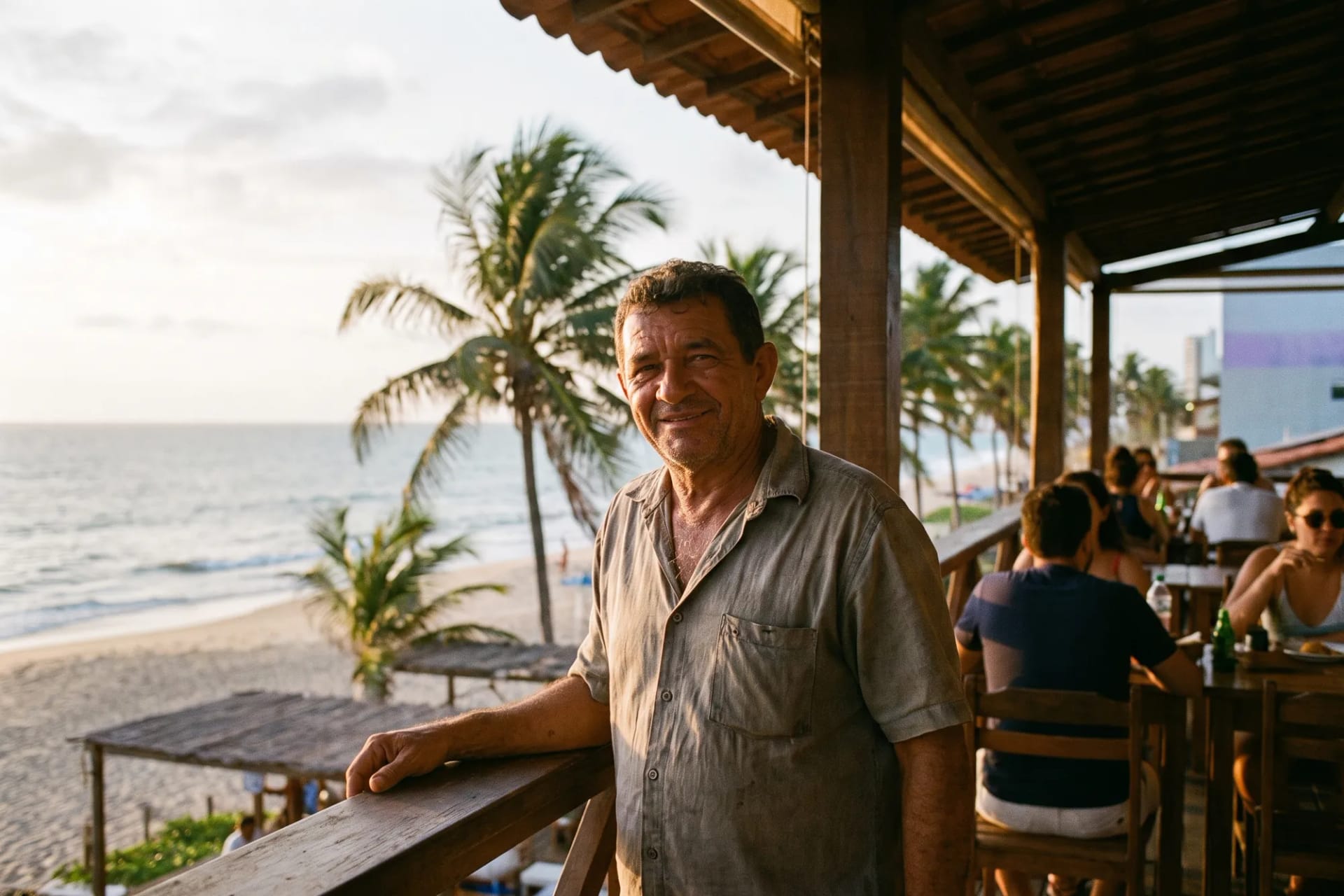 Dono de restaurante na orla de Fortaleza